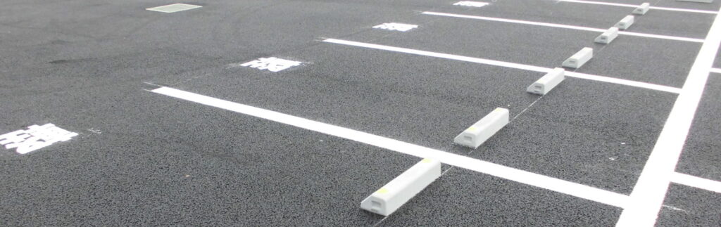 駐車場の白線ライン工事および駐車番号・文字・マーク